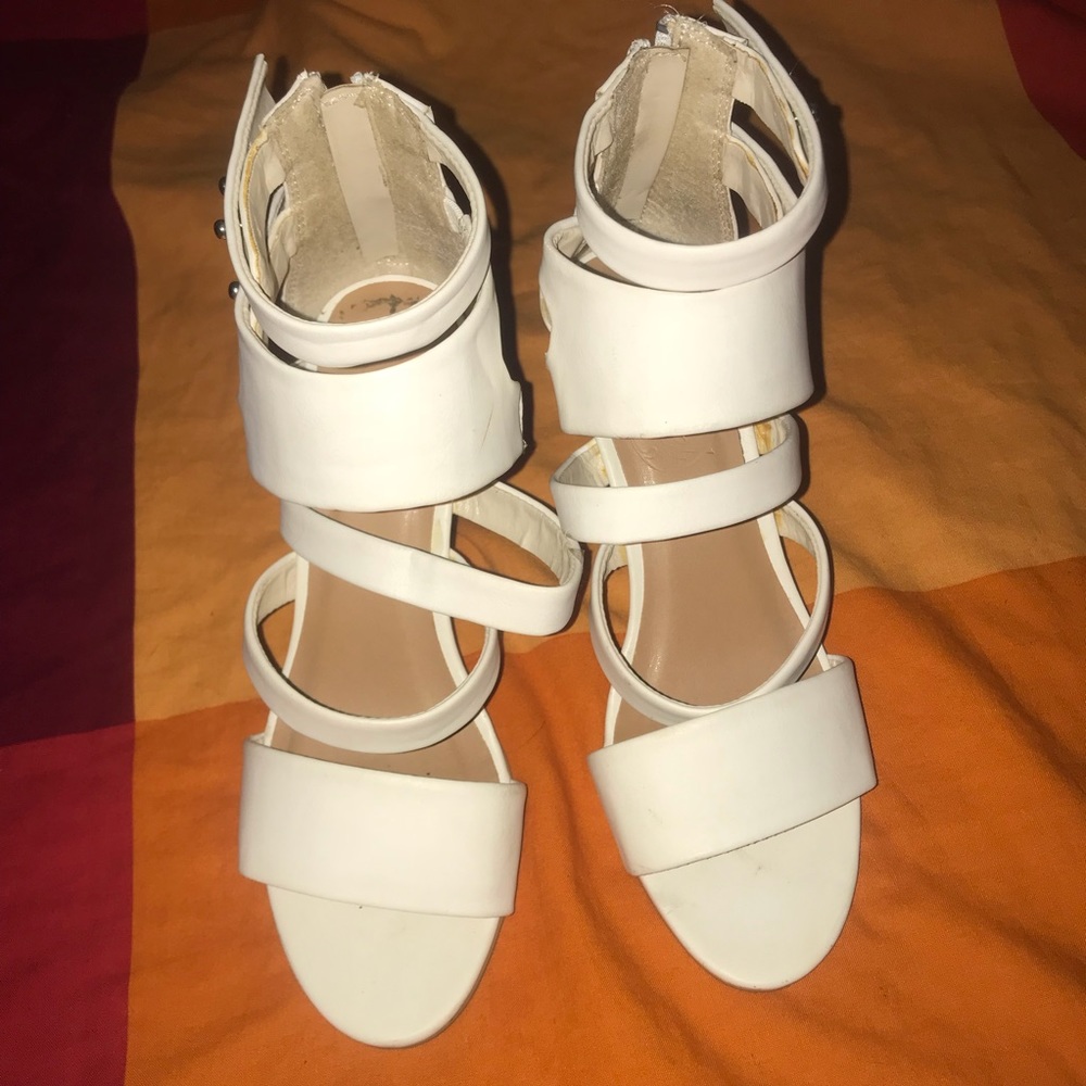 Strappy wedges